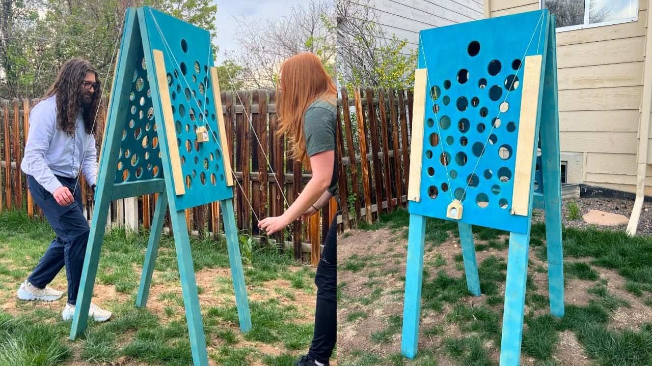 DIY Wall Ball Game for Backyard Fun