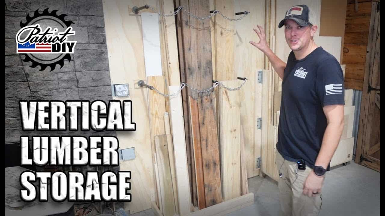 Vertical Scrap Wood and Lumber Storage Rack