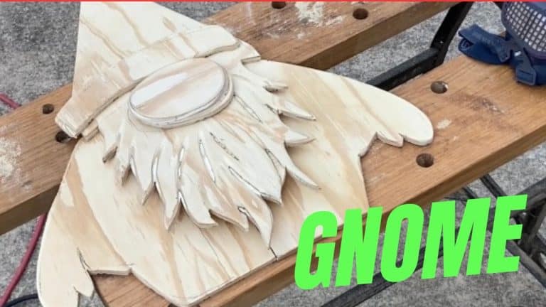 Holiday DIY Gnome Made from Scrap Wood