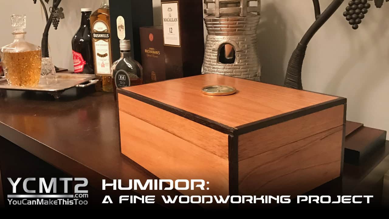 Spanish Cedar Humidor with Wenge Inlay