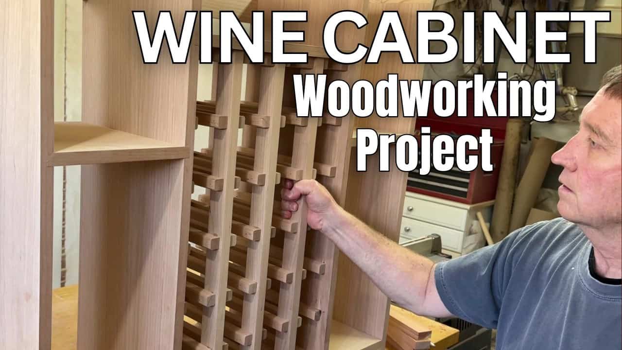 Custom Wine Bottle Cabinet and Bar with Cherry Wood