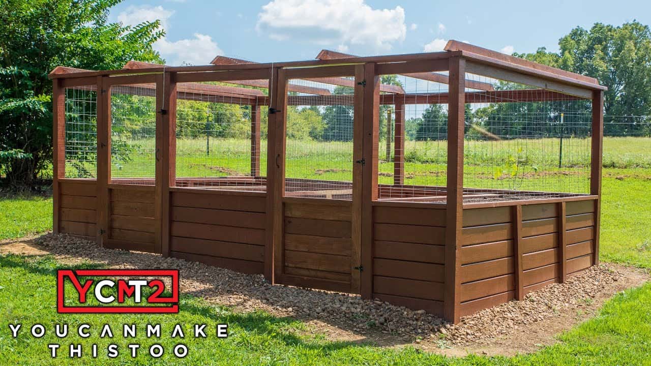 DIY Raised Garden Bed with Clean Framing and Strong Structure