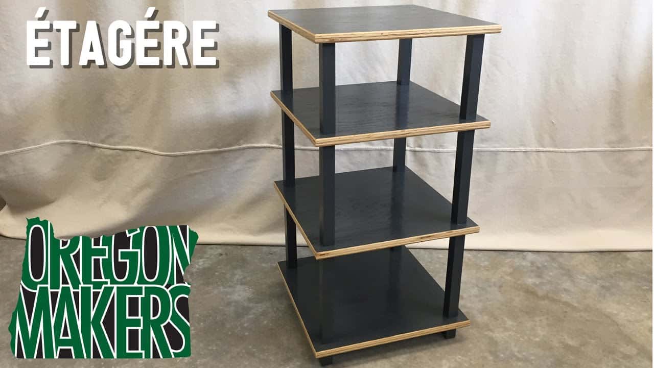 Étagère Bookcase with Mid-Century Style