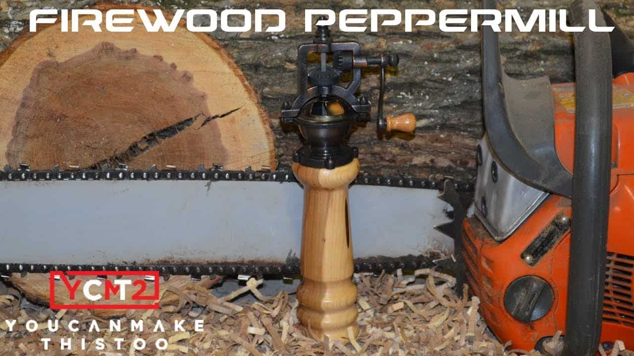 Reclaimed Walnut Peppermill from Firewood