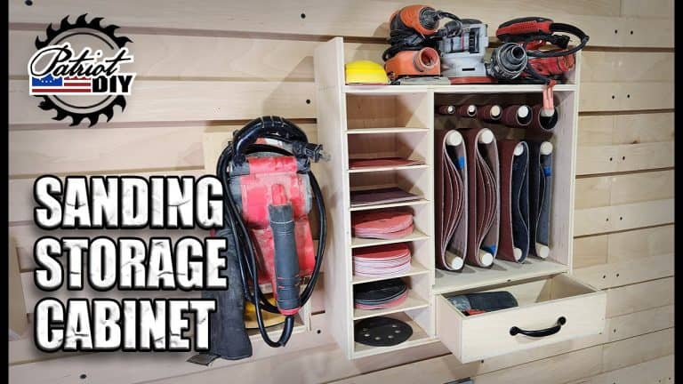 Wall-Mounted Sanding Cabinet For Shop Organization