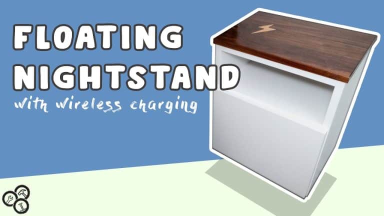 Floating Nightstand with Hidden Wireless Charging