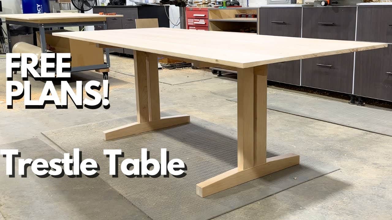 Elegant Cherry Trestle Table Build