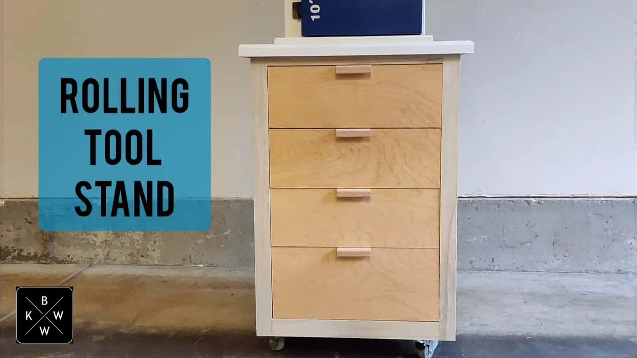 Mobile Tool Stand with Drawer Storage for Small Shops