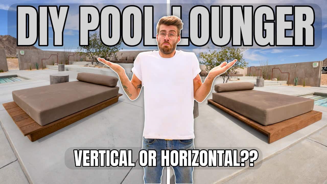 DIY Outdoor Daybeds with Vertical and Horizontal Slats