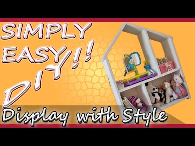 DIY Dollhouse-Style Display Shelf for Kids’ Rooms