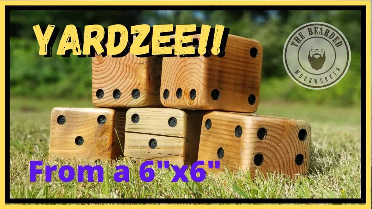 DIY Yardzee Set from Scrap Wood