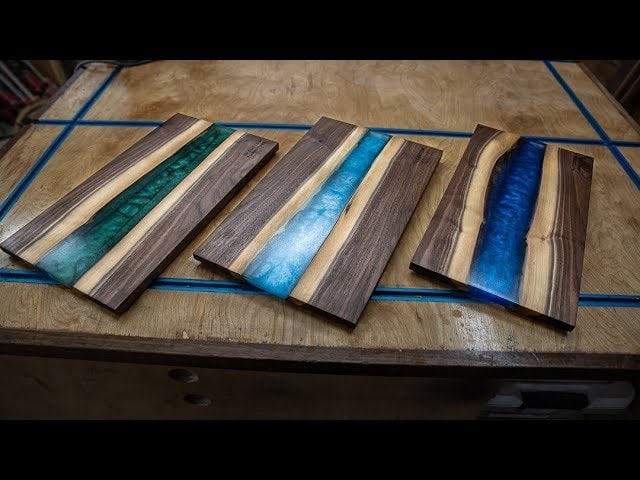How to Make Epoxy Cutting Boards from Live Edge Wood