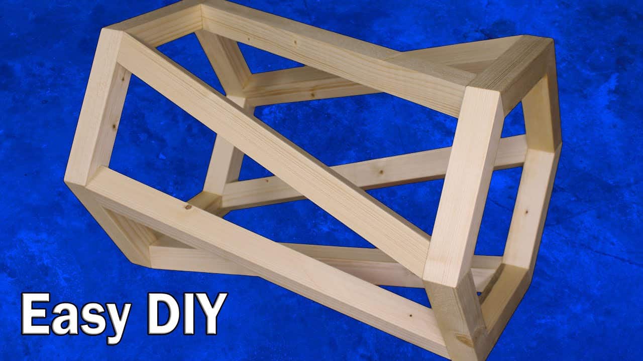 DIY Spiral Table with a Twisting Optical Illusion