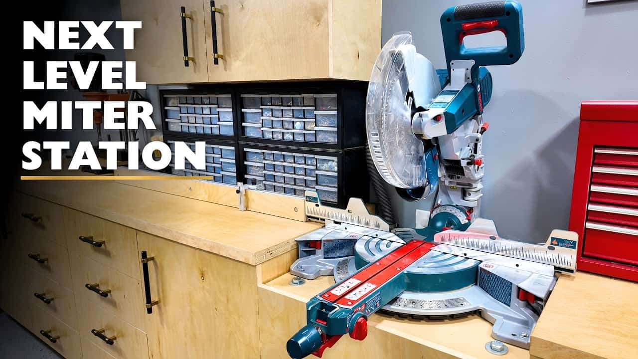 Next-Level Miter Saw Station with Hidden Features