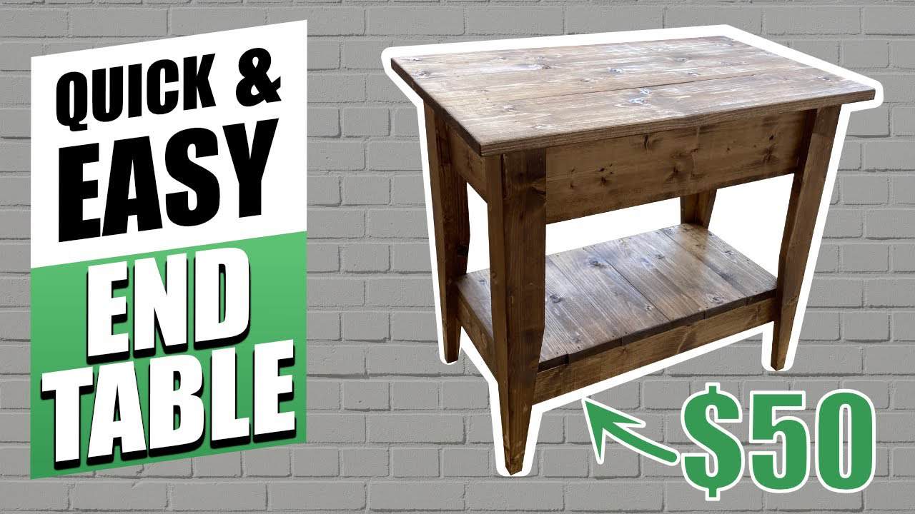Rustic End Table from $50 in Materials