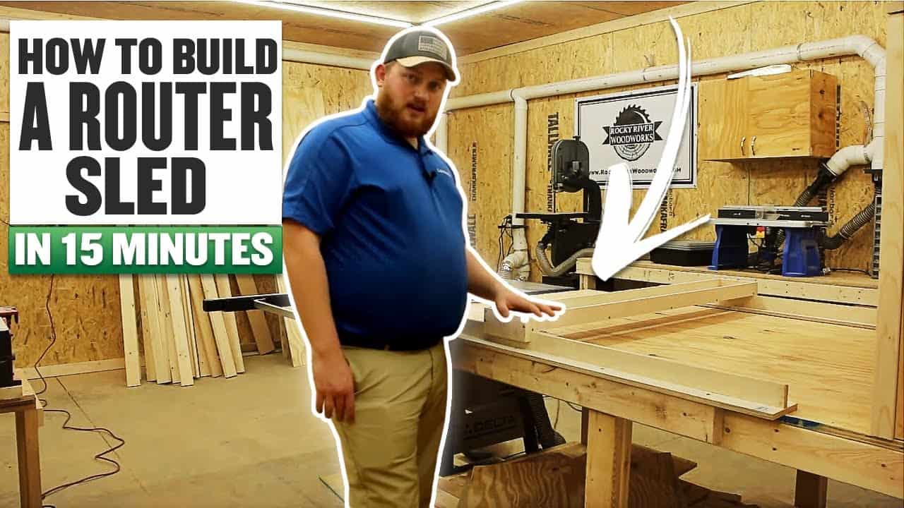 Simple Router Sled for Flattening Slabs