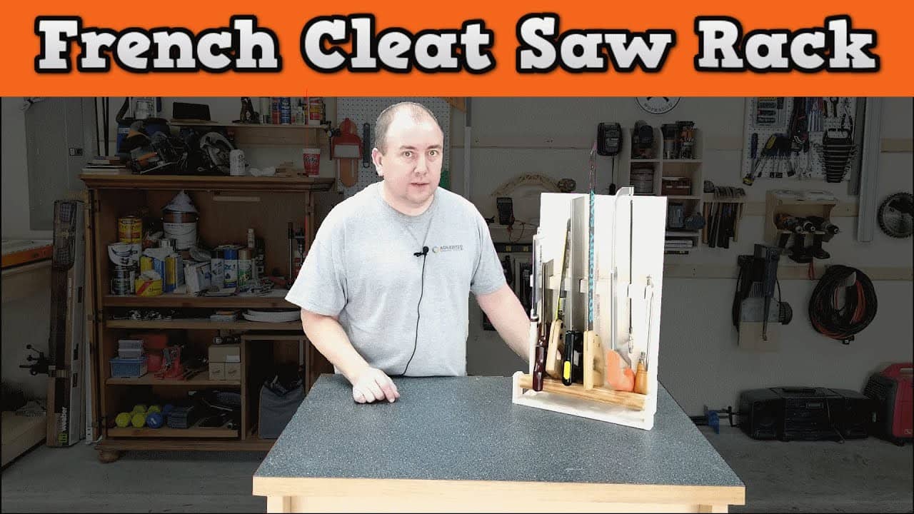 Wall-Mounted French Cleat Saw Rack