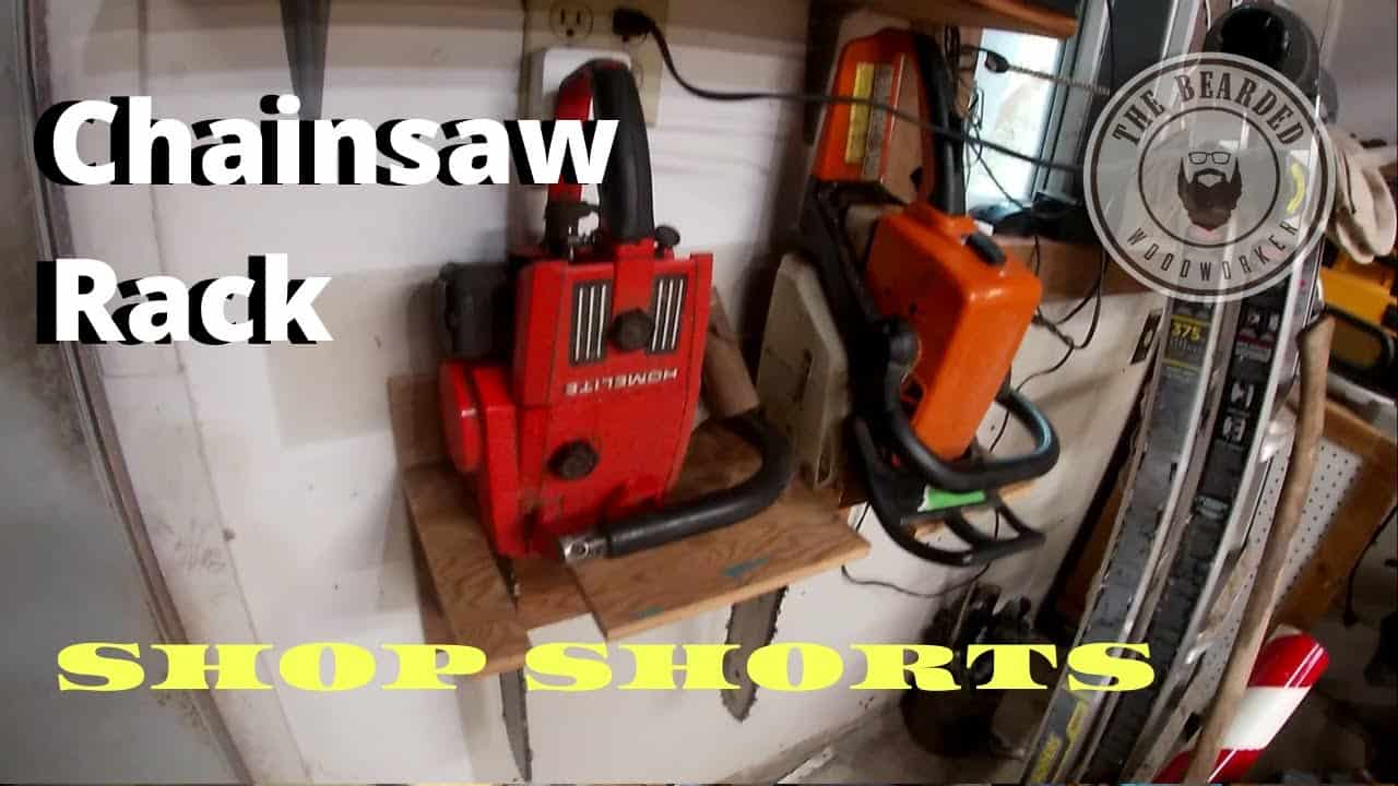 Simple Chainsaw Rack to Organize Your Workshop