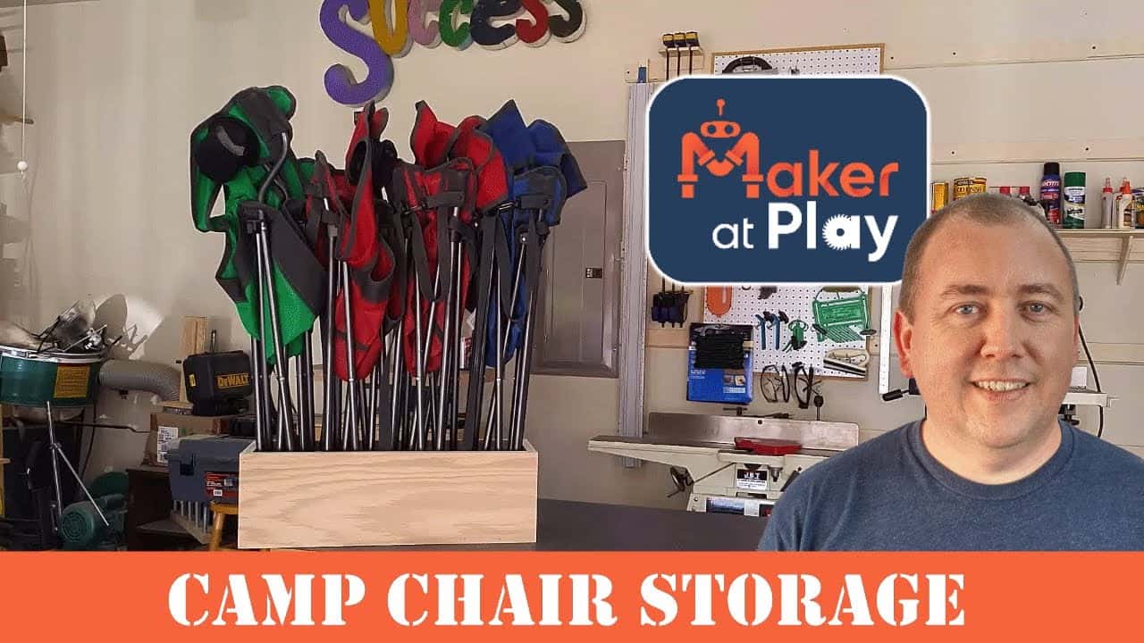 Garage Storage Rack for Camp Chairs Using a French Cleat