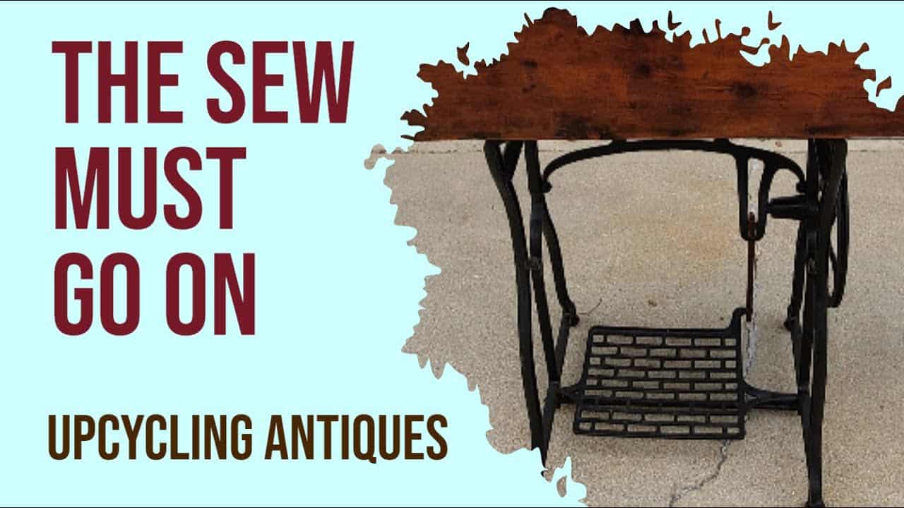 Upcycled Storage Cabinet from a Vintage Sewing Base