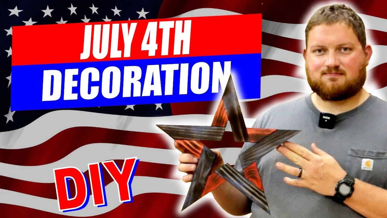 Patriotic Wooden Star Made from Scrap Wood