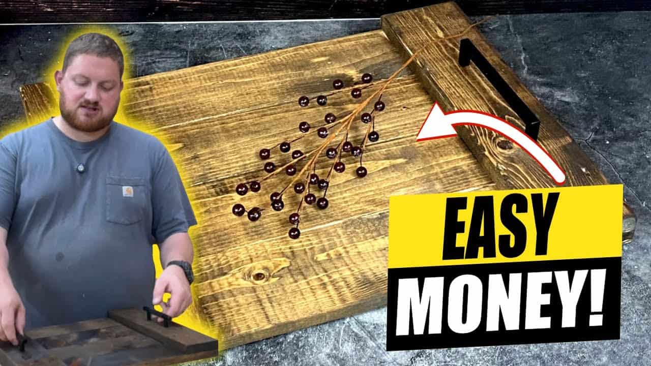 Beginner-Friendly Rustic Serving Tray Project