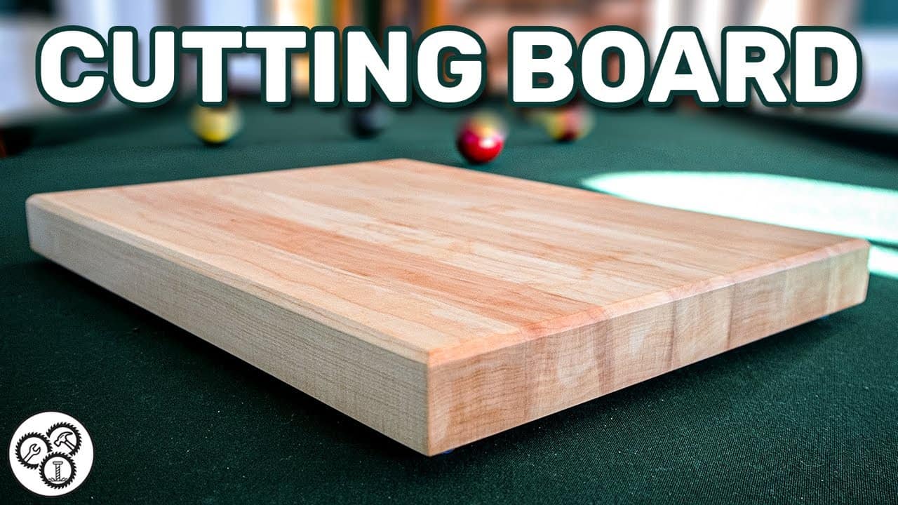 Edge-Grain Cutting Board from a Live Edge Maple Slab