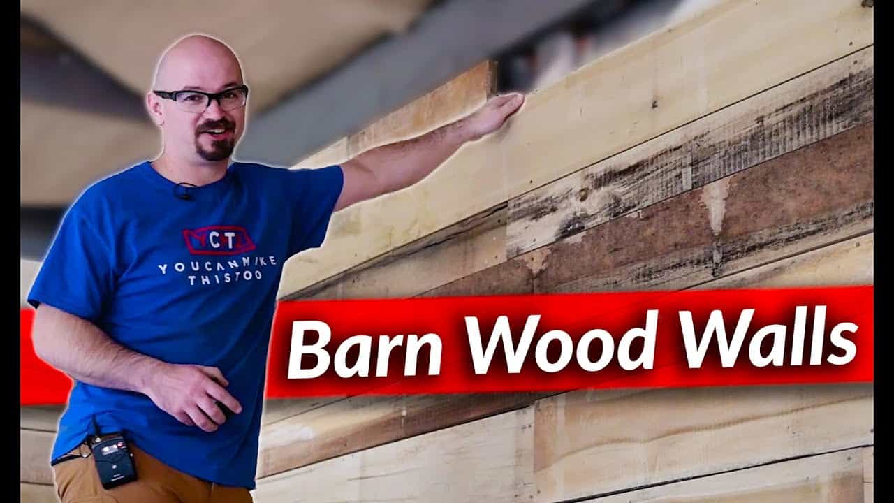 Installing Barn Wood Walls in the Dream Workshop