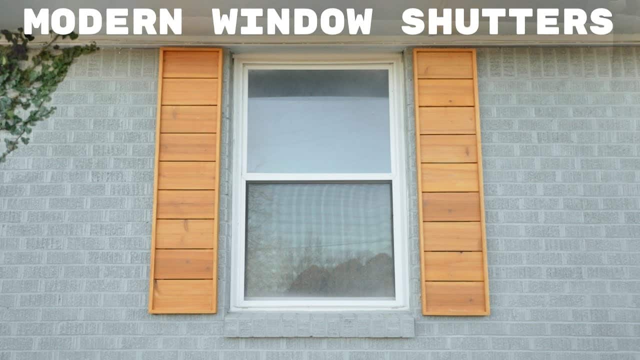 Modern Cedar Window Shutters