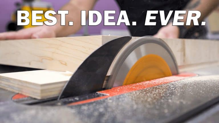 Squaring and Jointing Oversized Material on the Table Saw