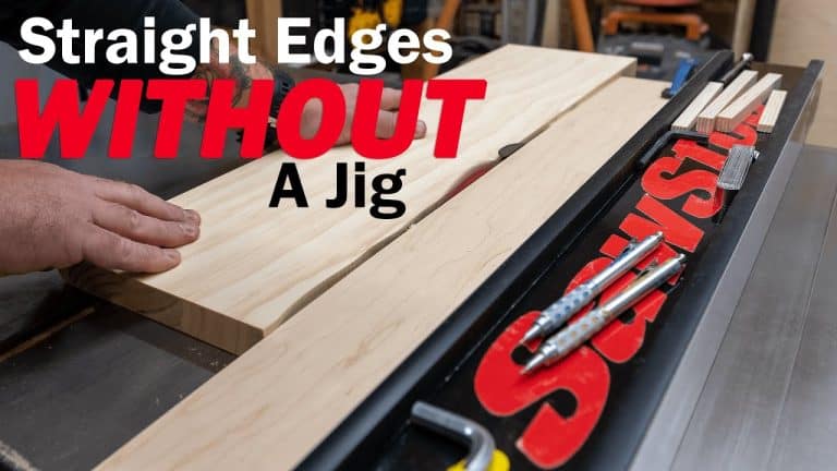 Table Saw Jointing Without a Jointer