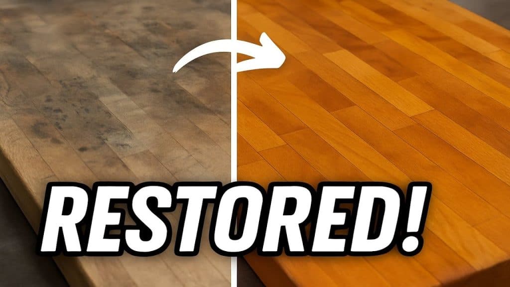Restoring An Old Butcher Block With A Food-Safe Finish