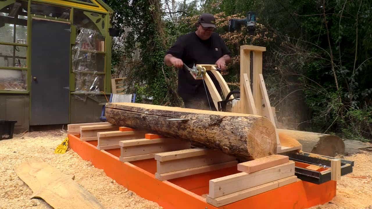 video thumbnail for '100 Dollar Portable Sawmill | chainsaw Mill | DIY'