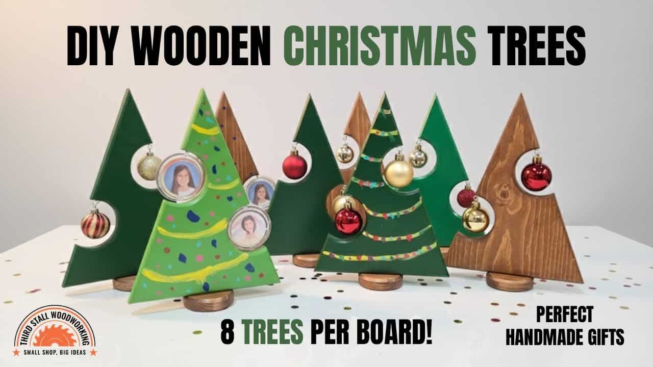 video thumbnail for 'DIY Wooden Christmas Tree | Build 8 Pine Trees from One Board (Great for Gifts & Craft Fairs)'