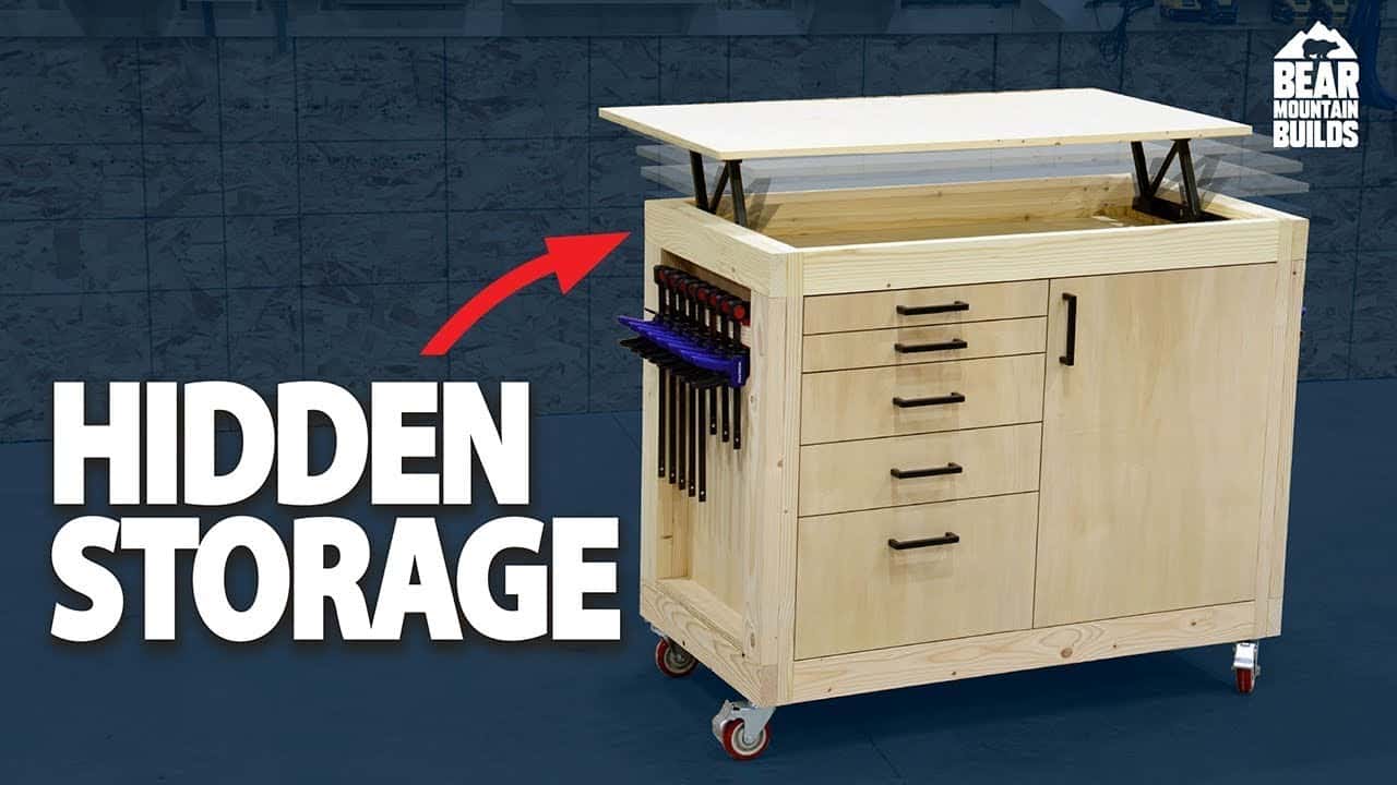 video thumbnail for 'Lift Top Tool Cabinet | Modular Storage'