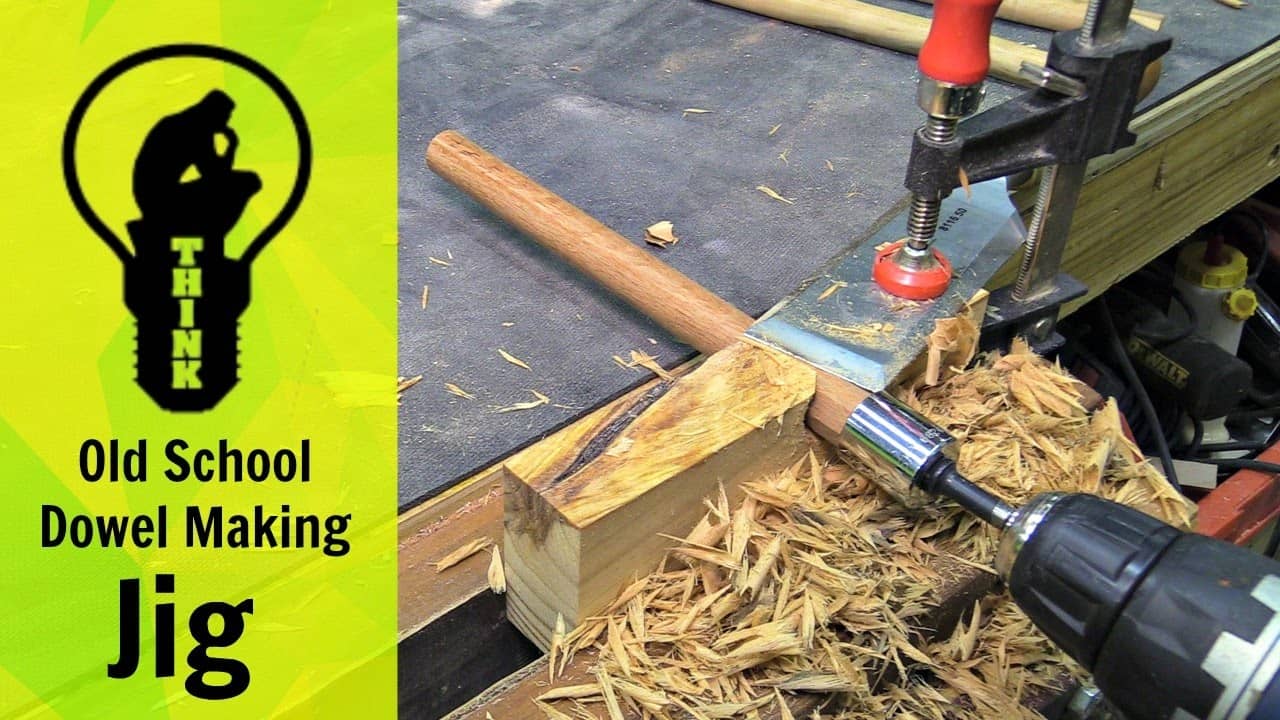video thumbnail for 'Old School Dowel Making Jig'