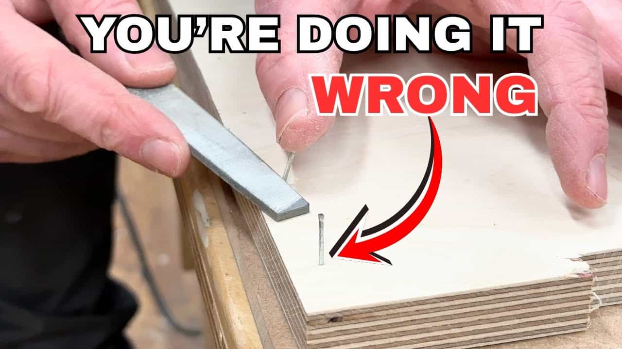 video thumbnail for 'Pull or Cut? The Best Way to Deal With Stubborn Brad Nails'