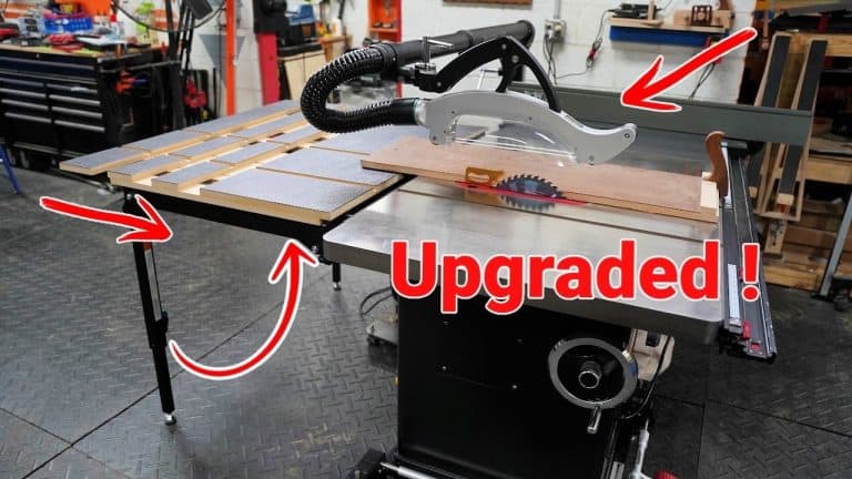 Upgrading the Table Saw: Shark S10 + Expanding Outfeed