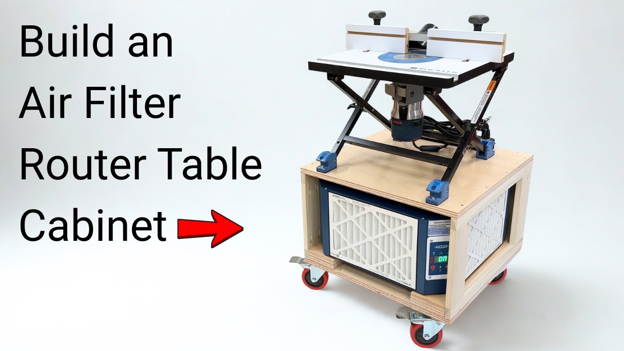 Mobile Air Filter Router Table Cabinet