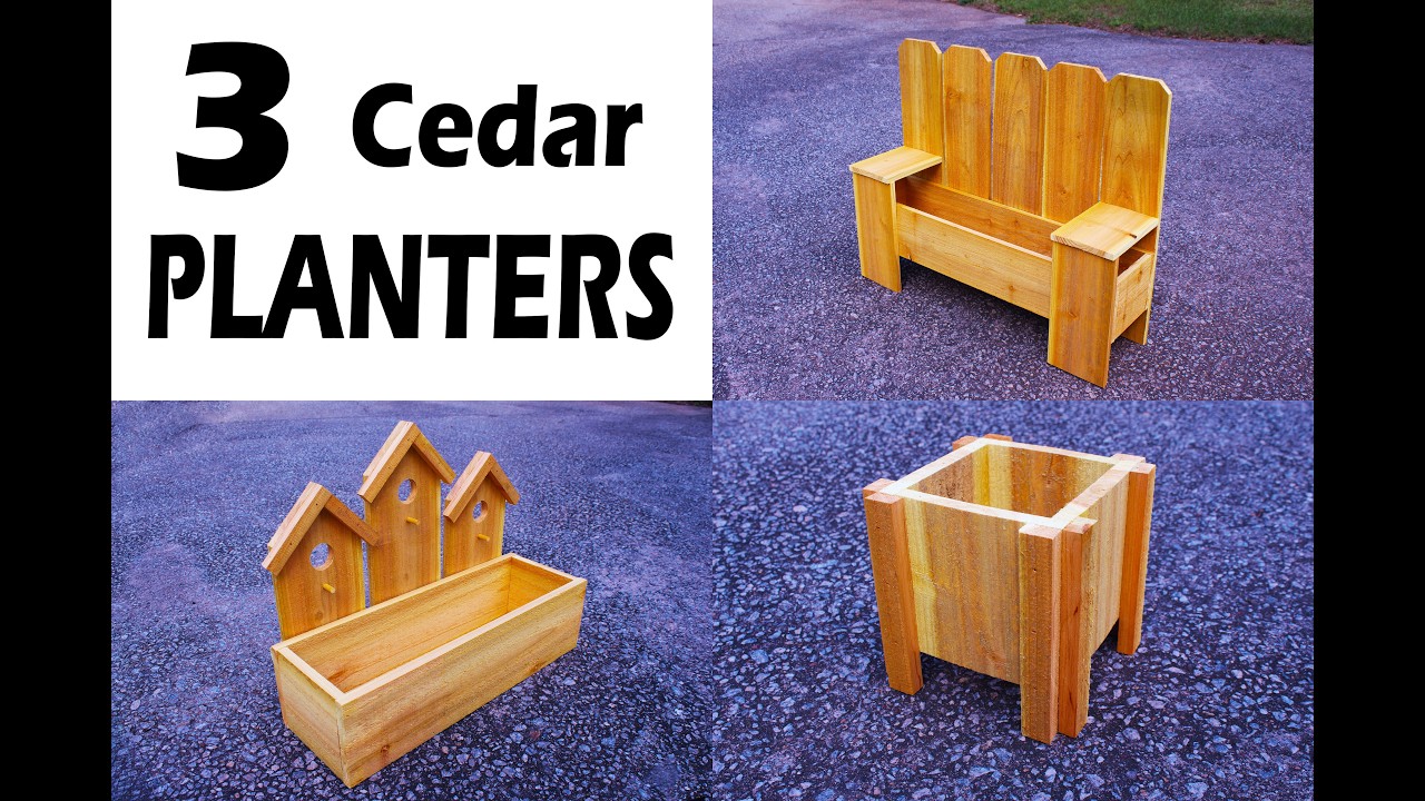 Three Unique Cedar Planters for Any Skill Level
