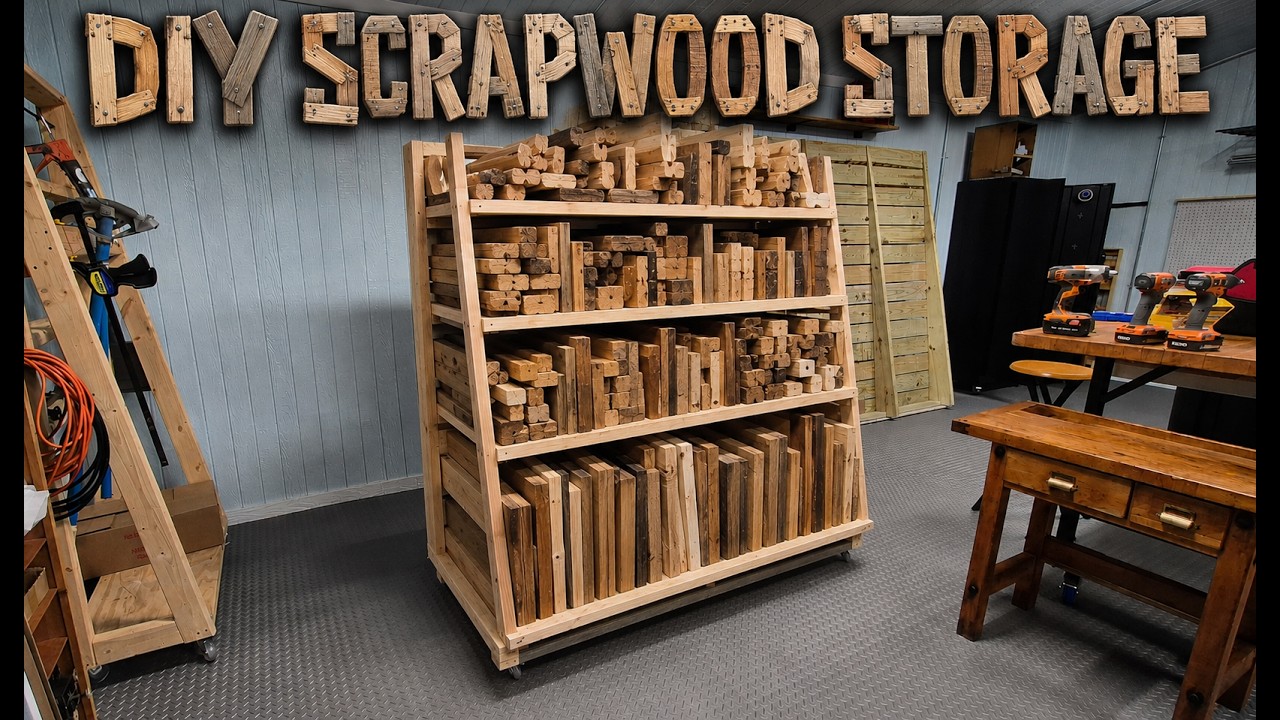 A-Frame Shelf System for Scrap Wood Storage