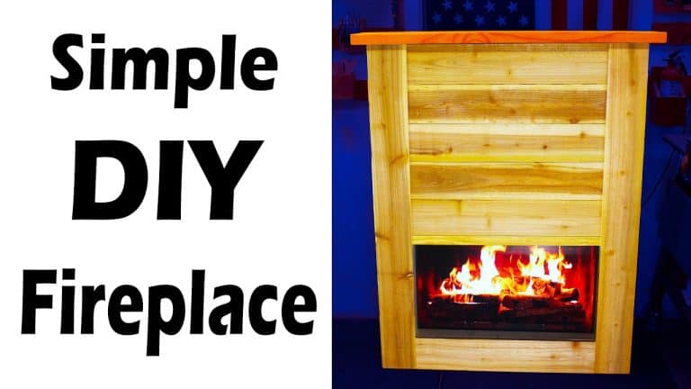 Simple DIY Fireplace That Looks Completely Real
