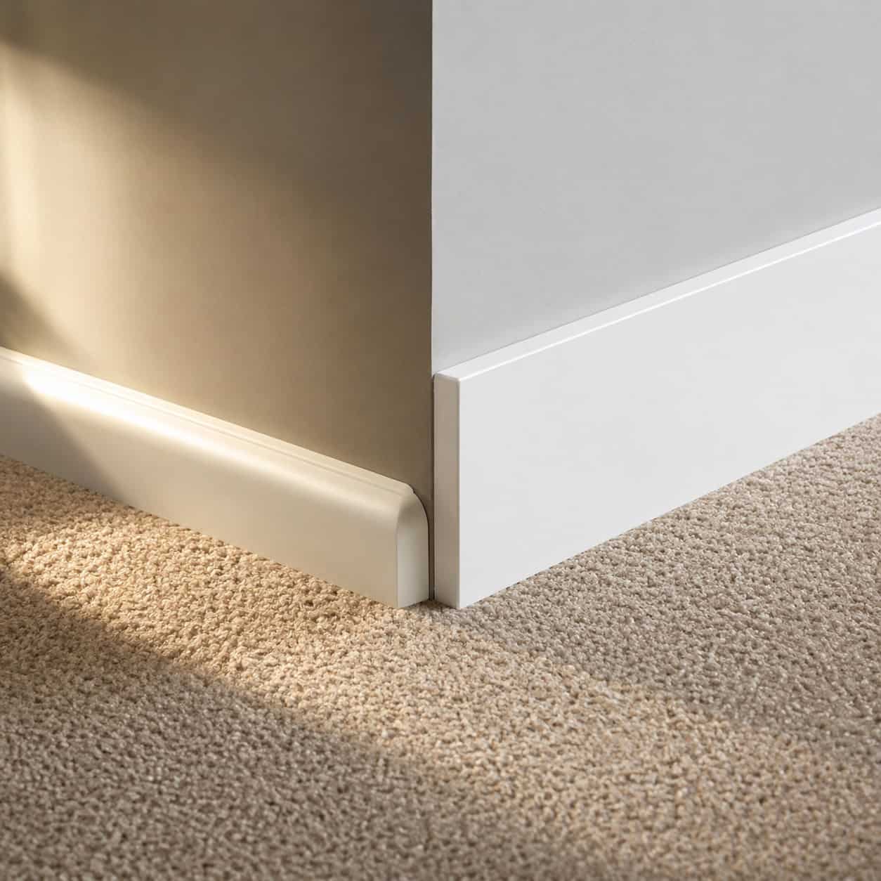 Tiny Rounded "Clamshell" Baseboards