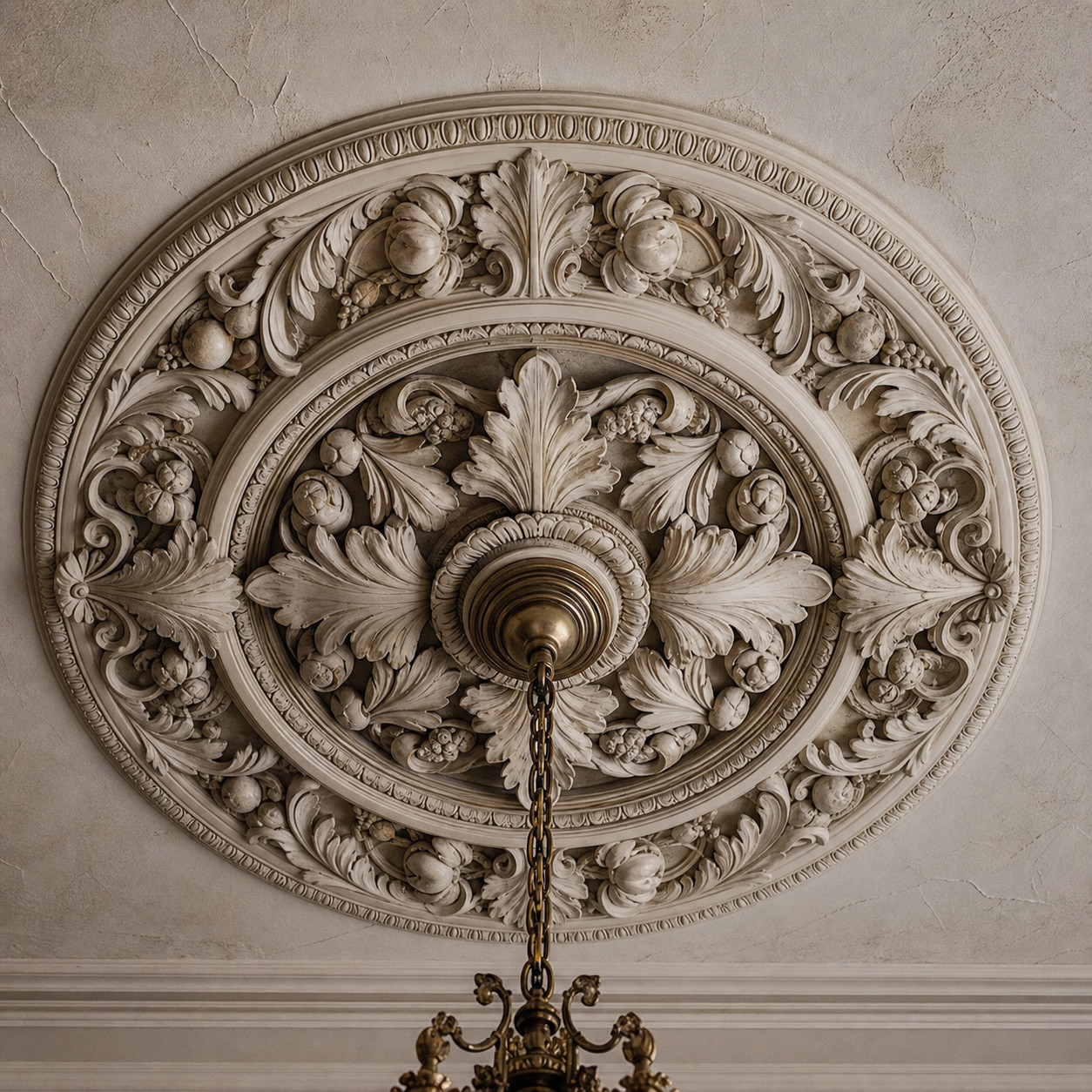 Ornate Victorian Ceiling Medallion