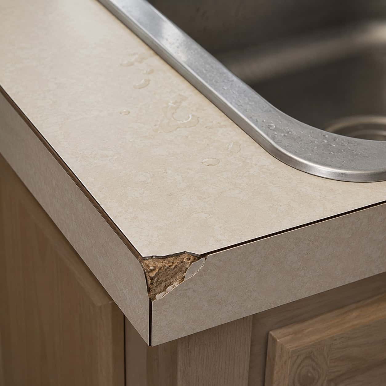 The Exposed Square Laminate Countertop Edge
