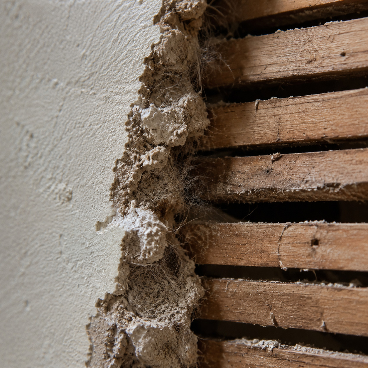 Horsehair Plaster Over Wood Lath