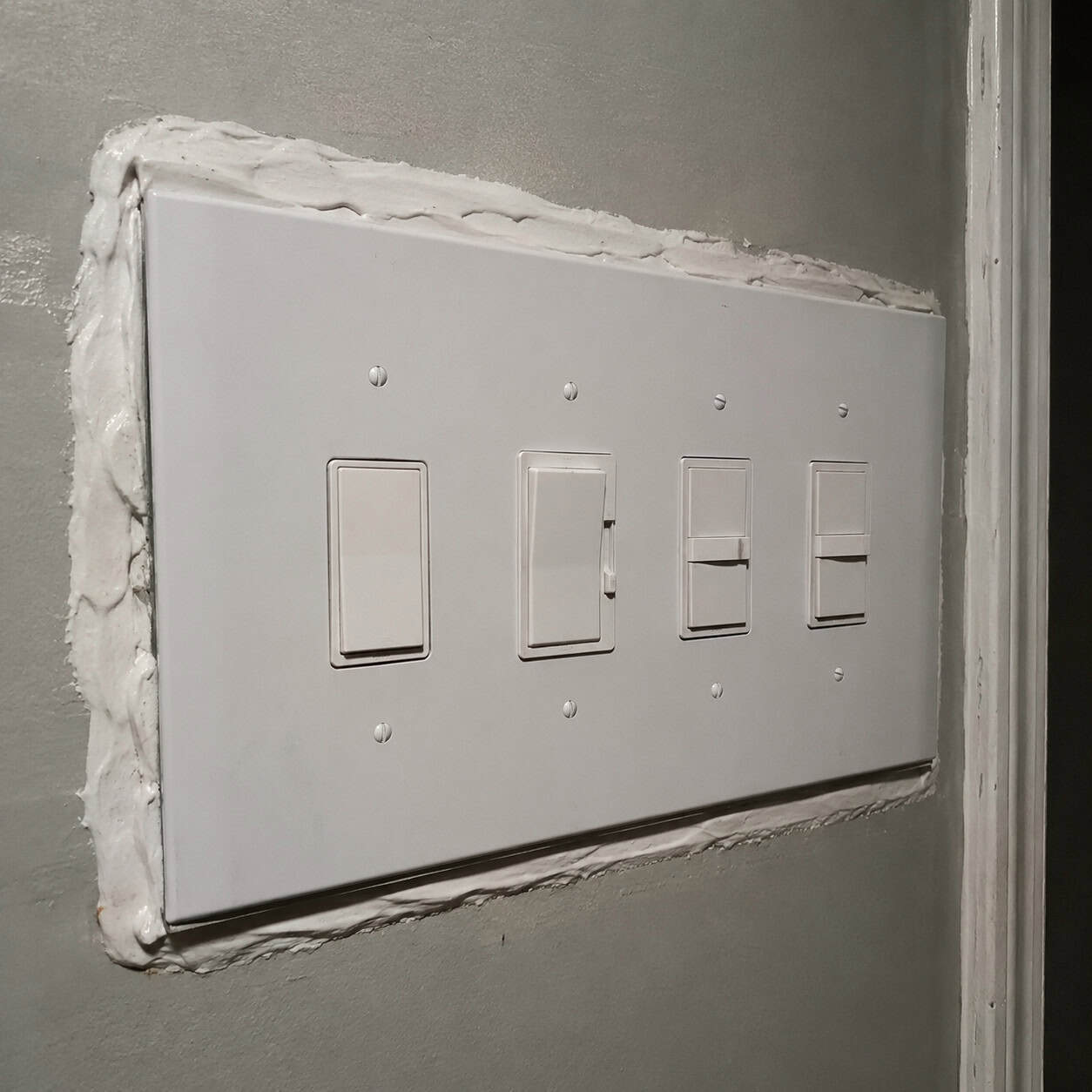 Sloppy Caulk Lines and Oversized "Goof" Plates