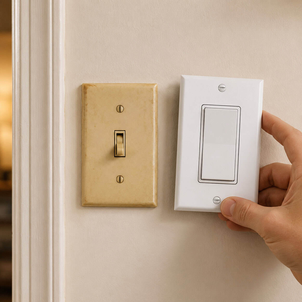 Old Toggle Switches Instead of Flat Rockers