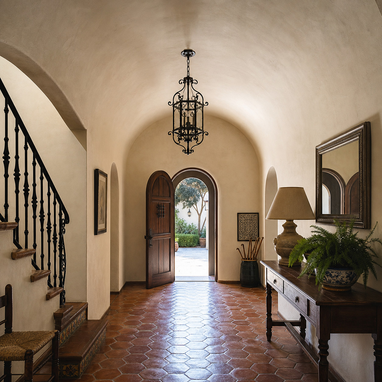 Barrel-Vaulted Ceiling