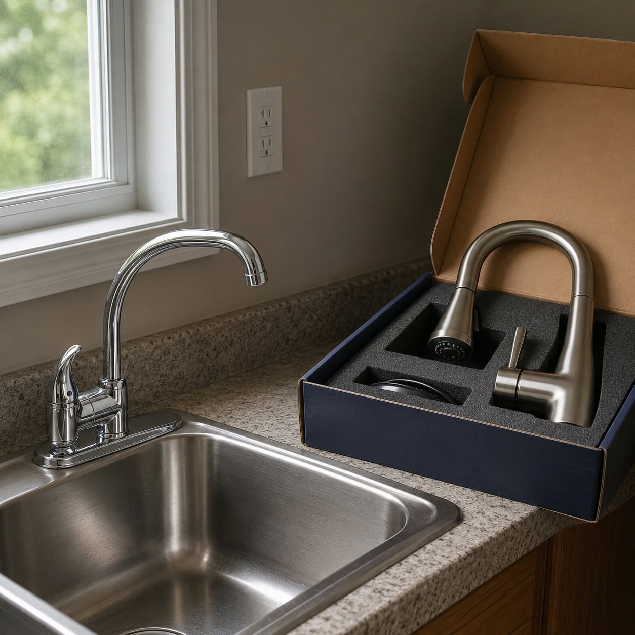 Builder-Grade Chrome Faucets